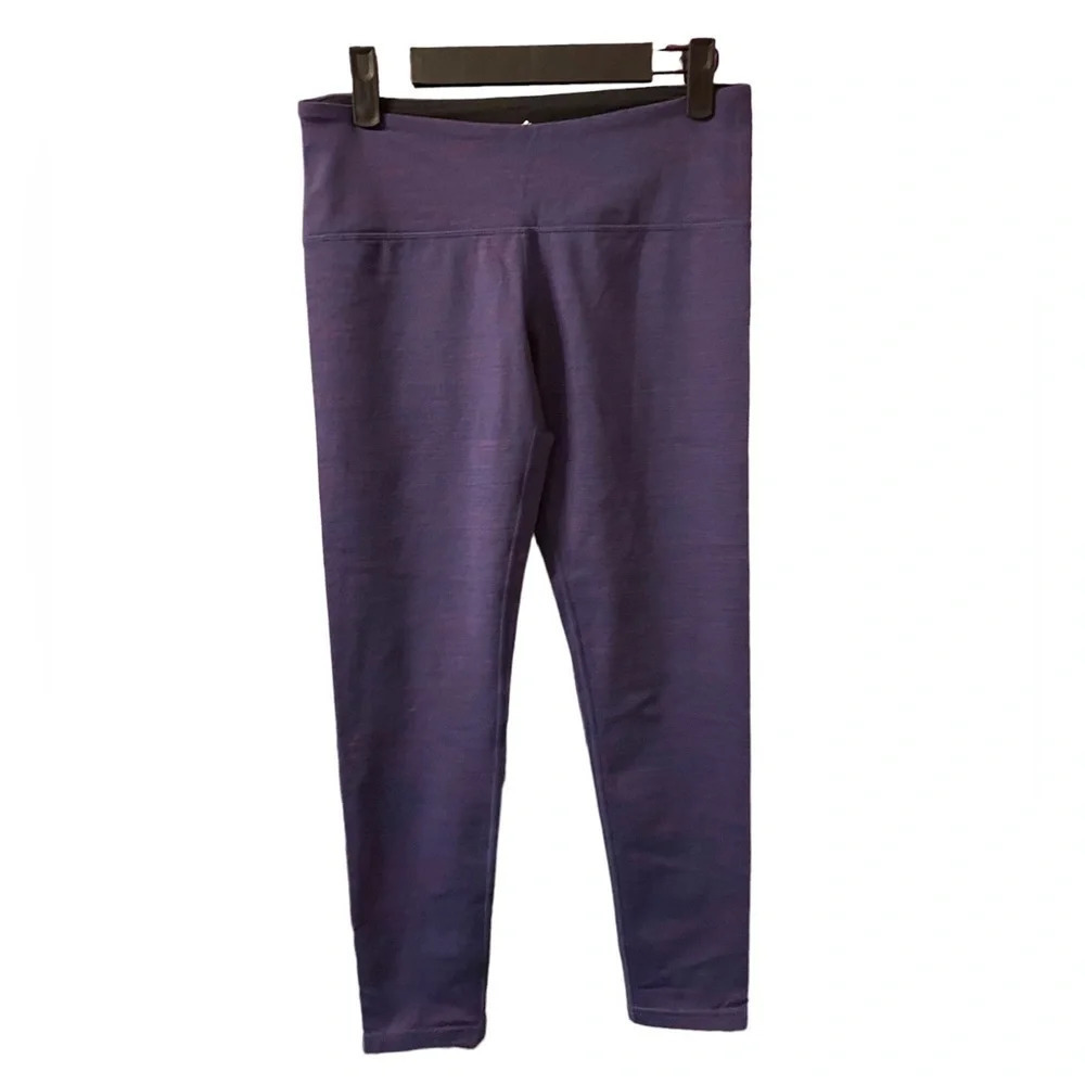 NWT TUFF ATHLETICS HEATHERED PURPLE 7/8 LEGGINGS